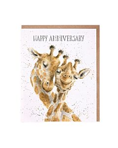 Wrendale Designs "Be-Long Together" Giraffe Anniversary Card